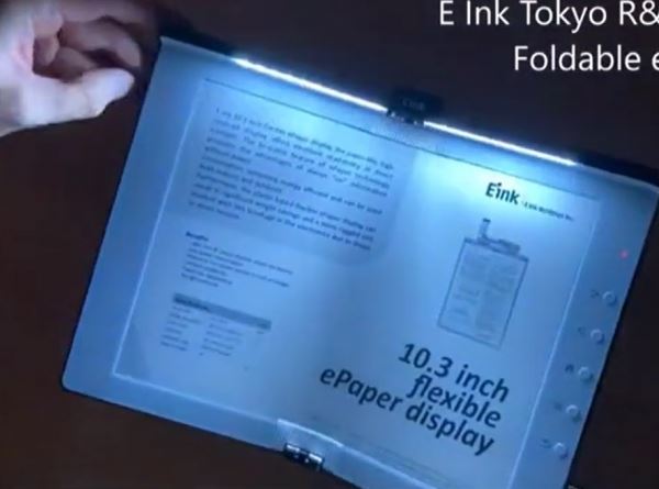  E Ink анонсировала гибкий дисплей ePaper для складных ридеров 